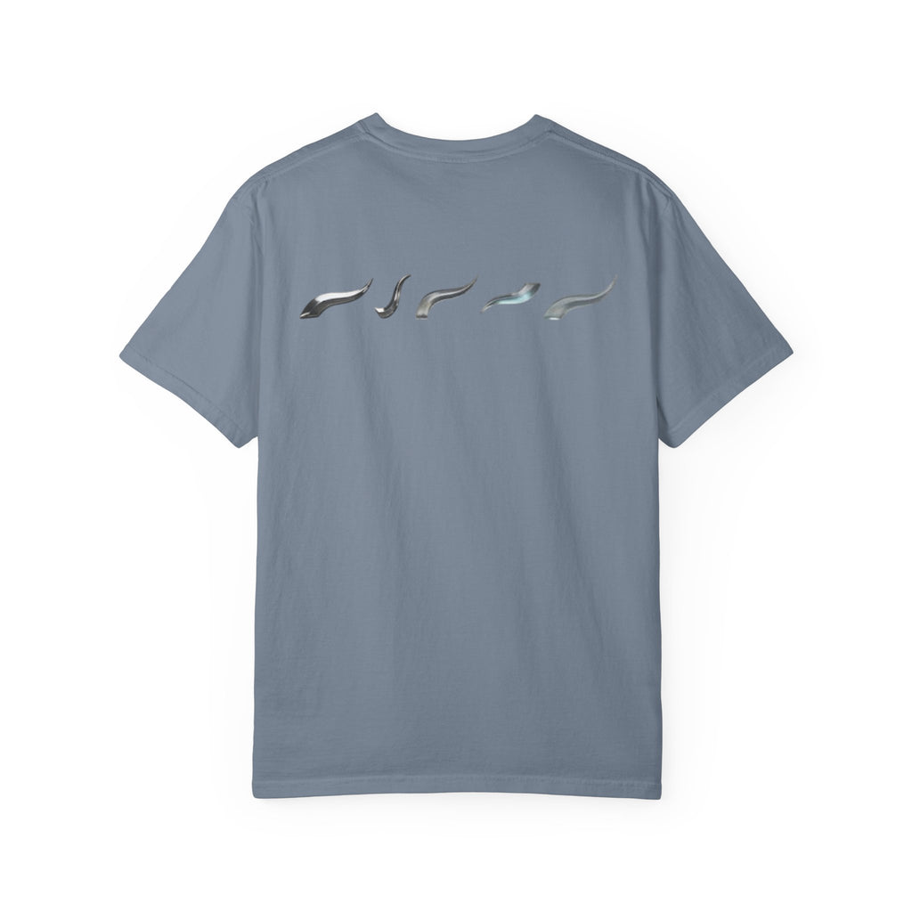 Aurora Active Logo T-Shirt — Minimal Athletic Tee with Back Wave Design