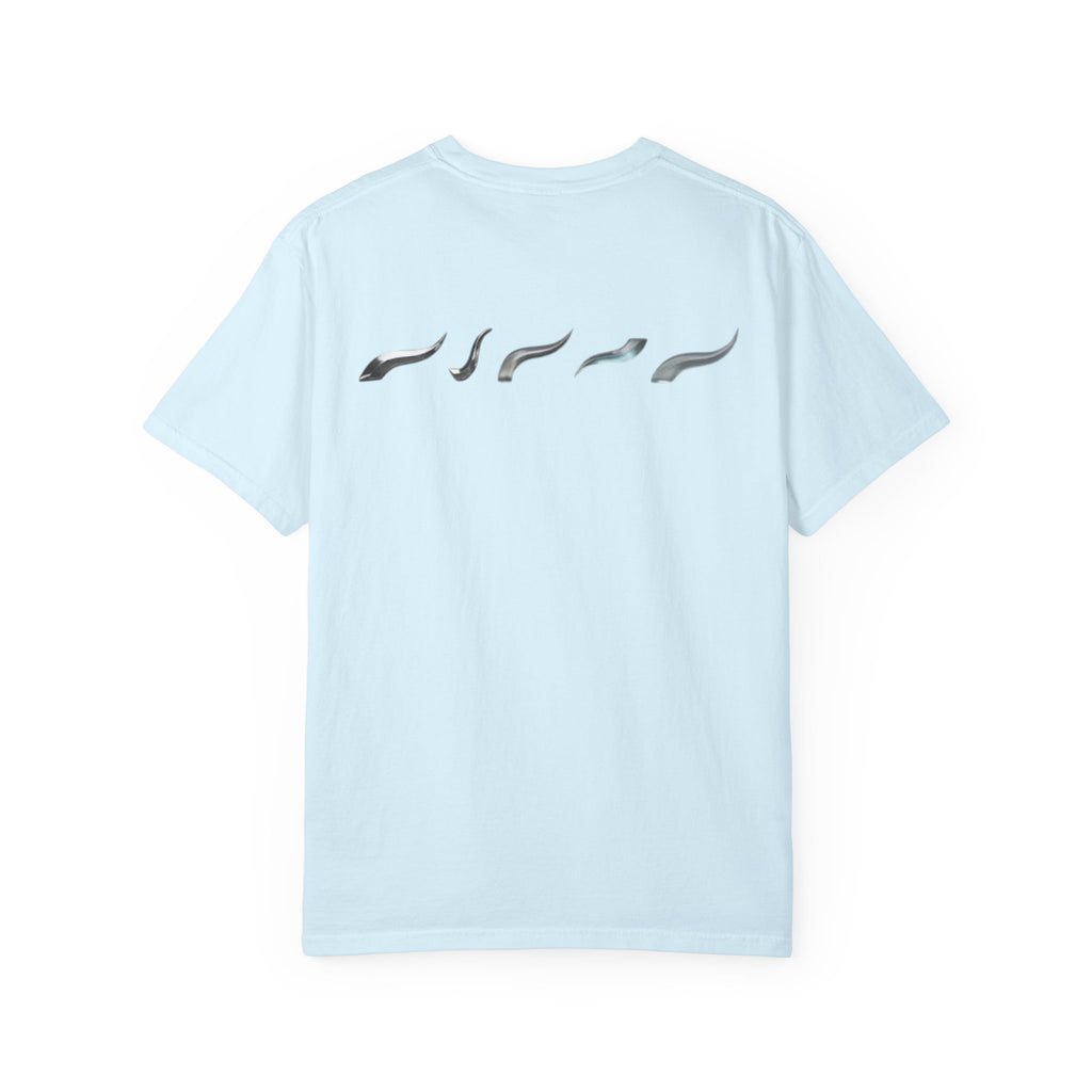 Aurora Active Logo T-Shirt — Minimal Athletic Tee with Back Wave Design
