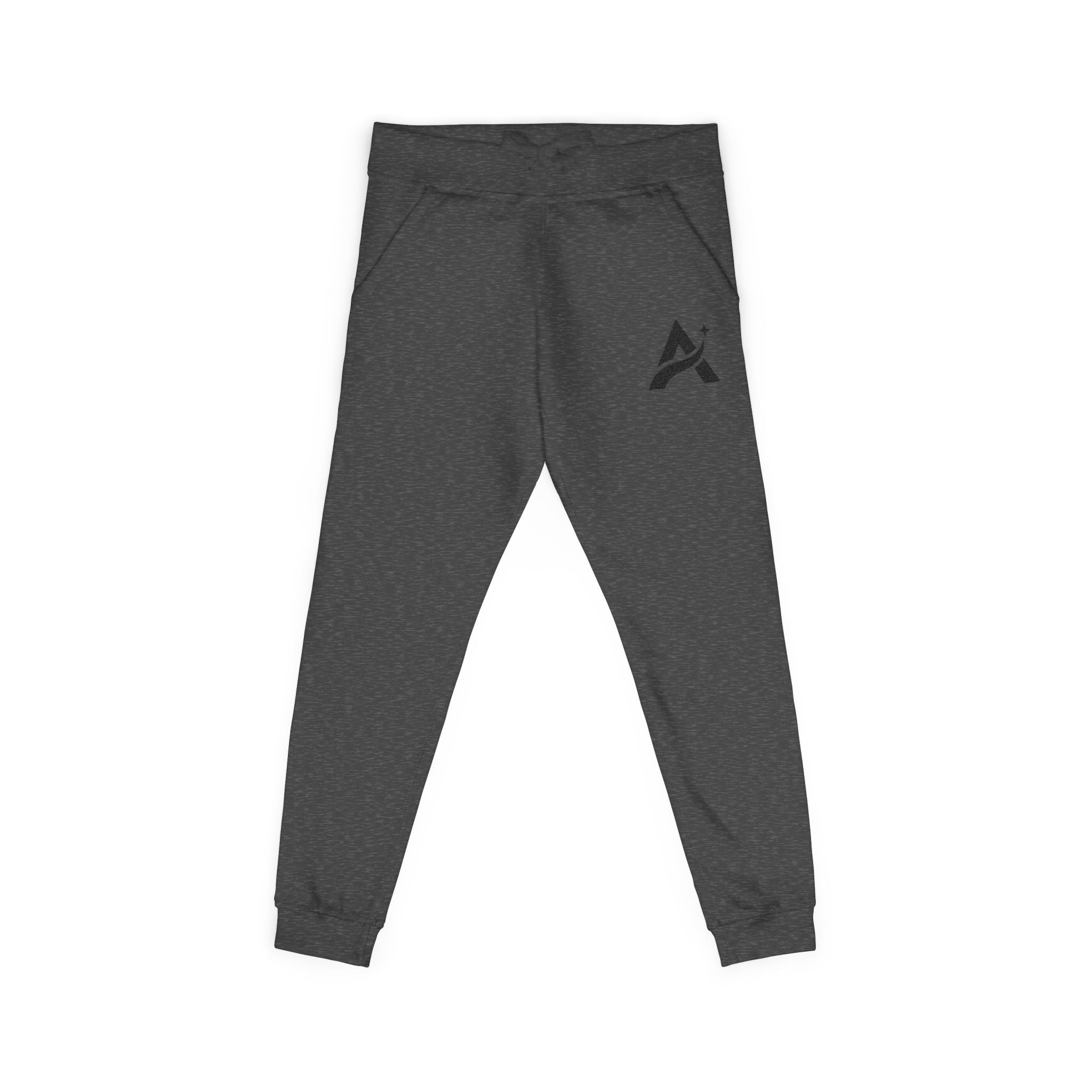 Embroidered A-Star Joggers – Minimal Logo Fleece Sweatpants