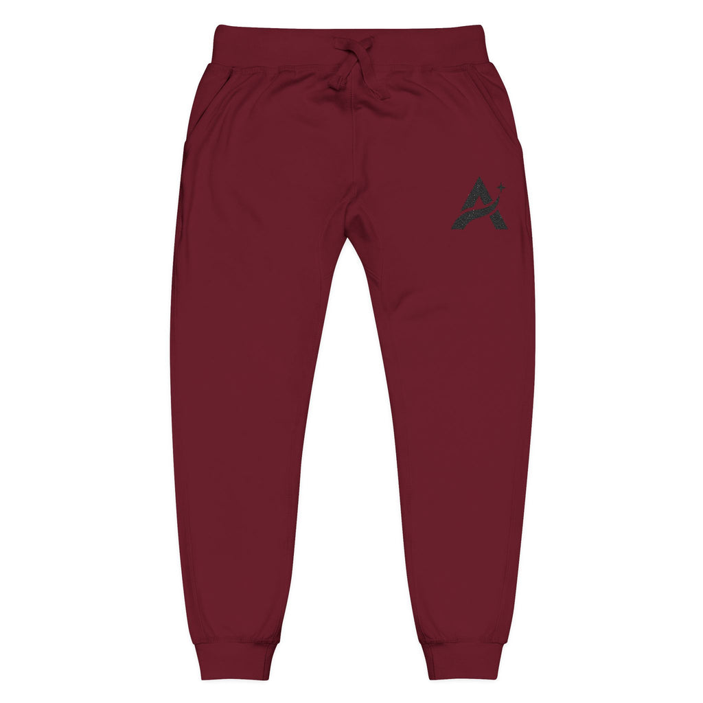 Embroidered A-Star Joggers – Minimal Logo Fleece Sweatpants