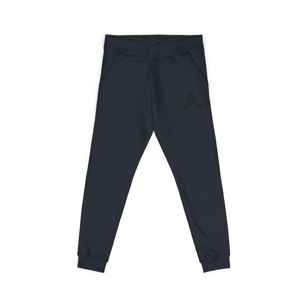 Embroidered A-Star Joggers – Minimal Logo Fleece Sweatpants