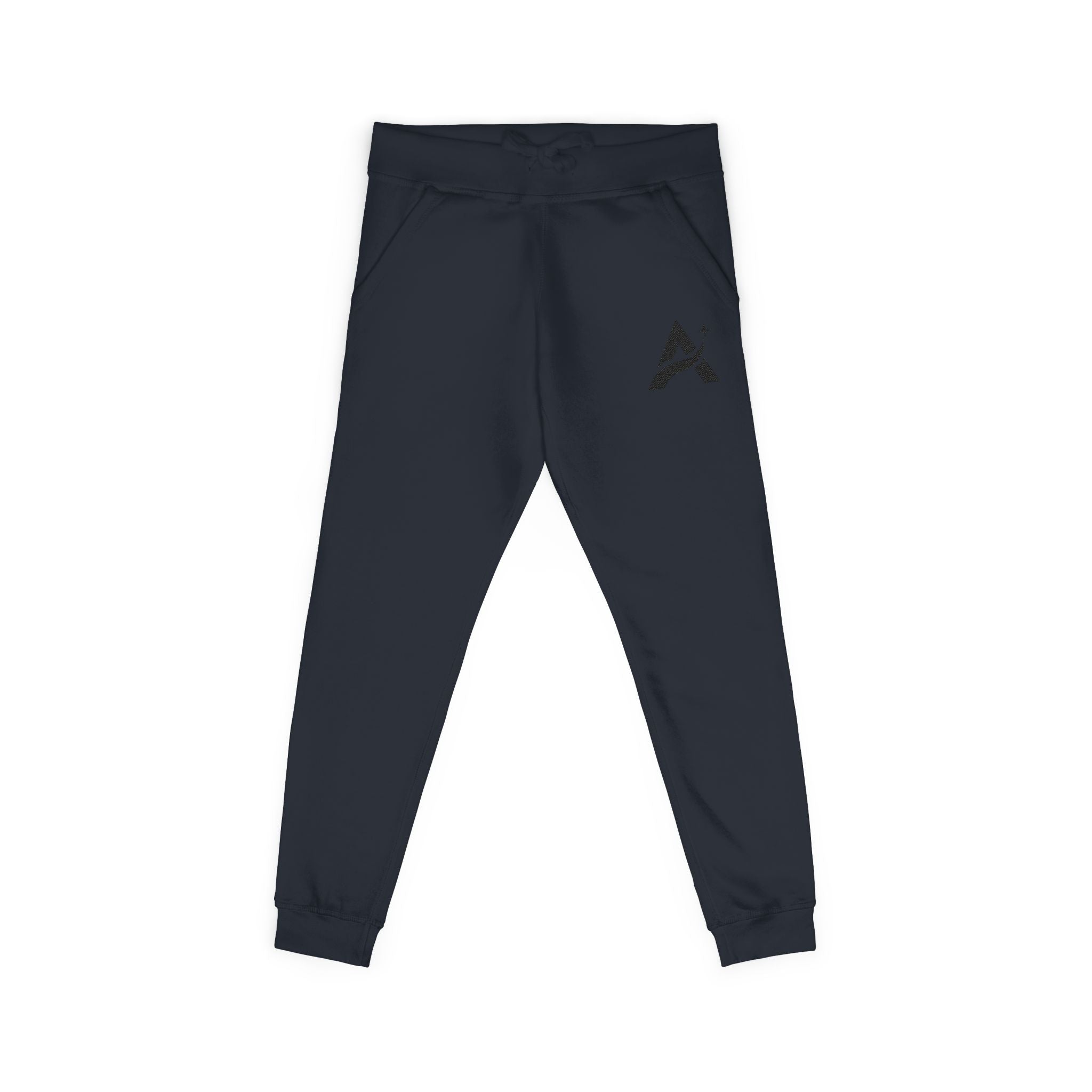 Embroidered A-Star Joggers – Minimal Logo Fleece Sweatpants