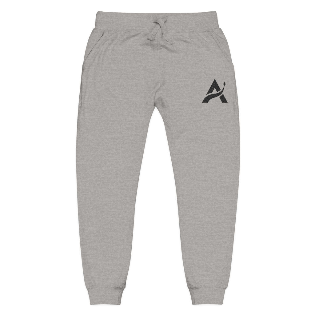 Embroidered A-Star Joggers – Minimal Logo Fleece Sweatpants