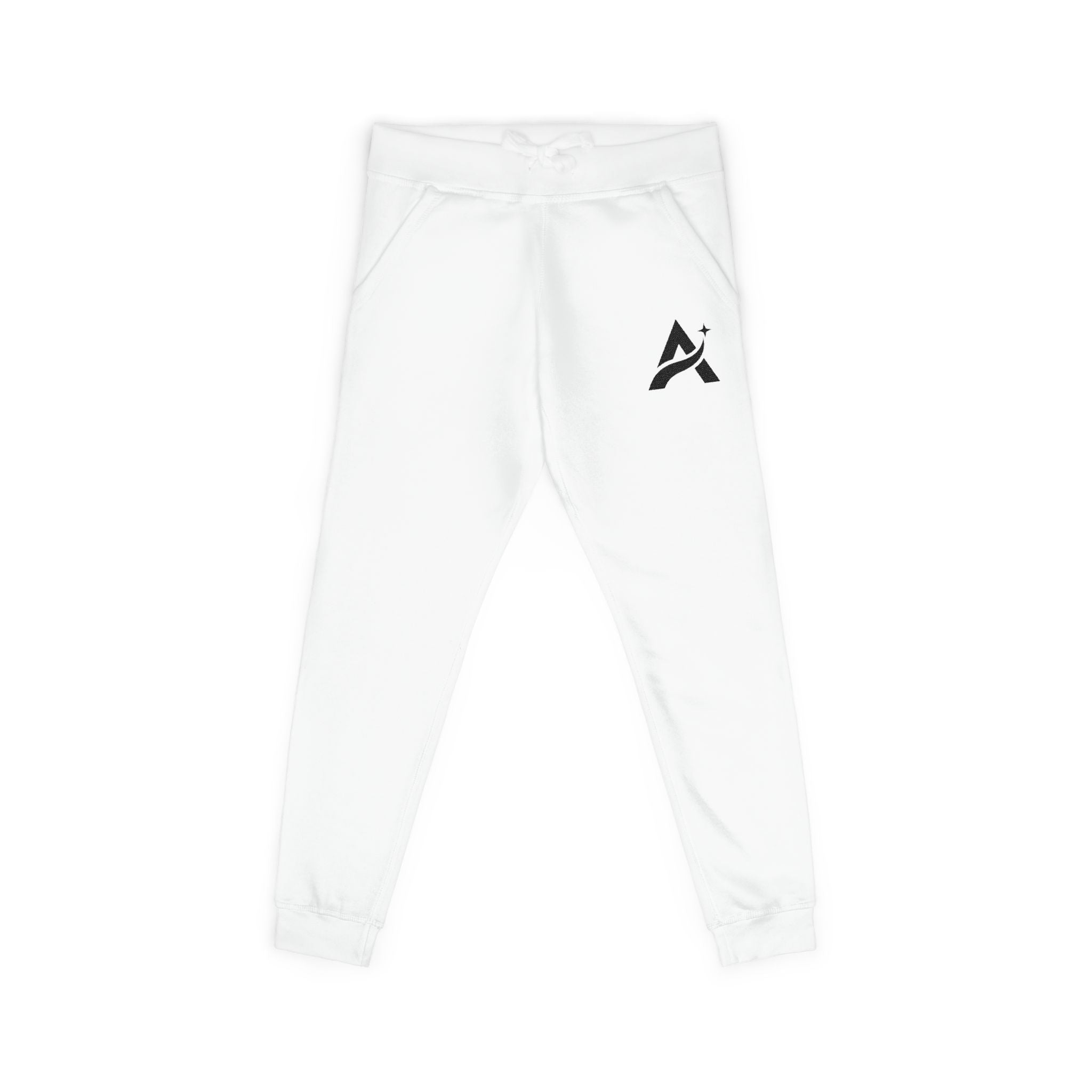 Embroidered A-Star Joggers – Minimal Logo Fleece Sweatpants