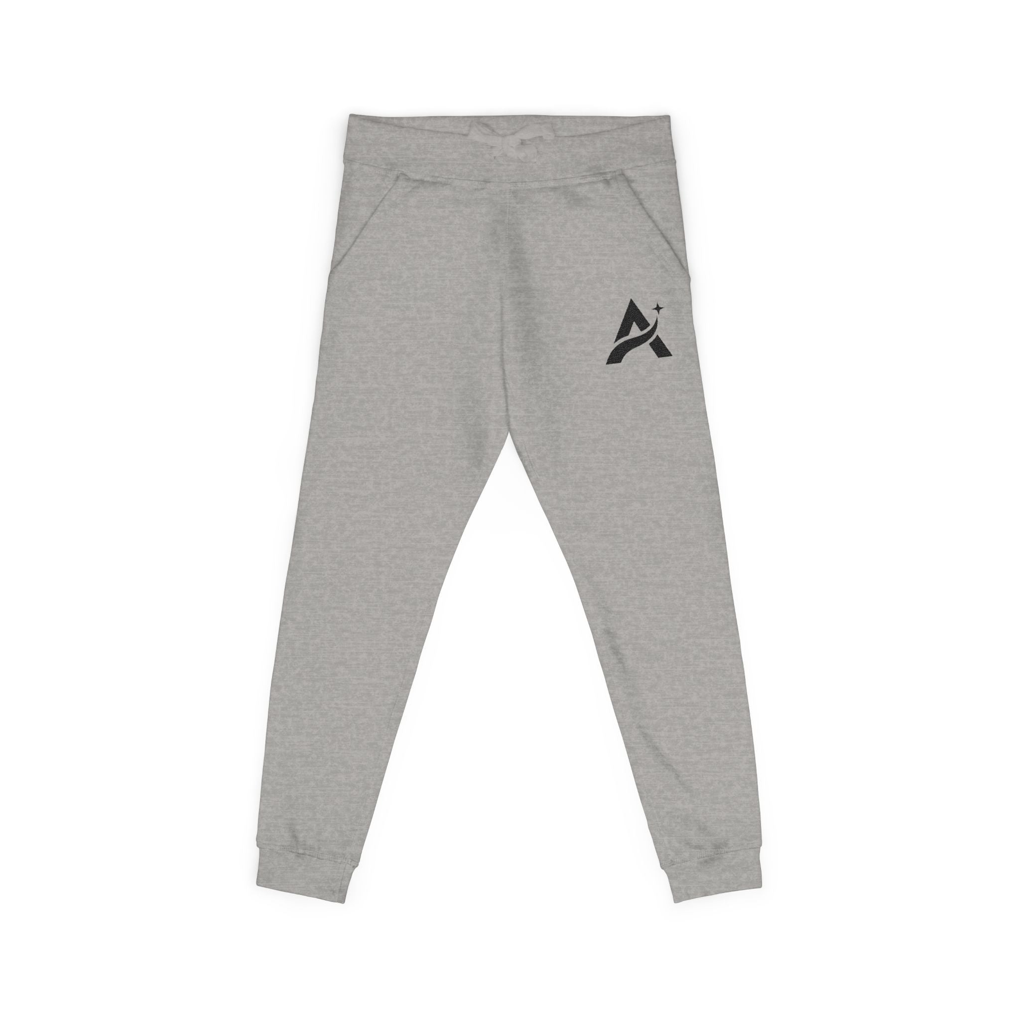 Embroidered A-Star Joggers – Minimal Logo Fleece Sweatpants