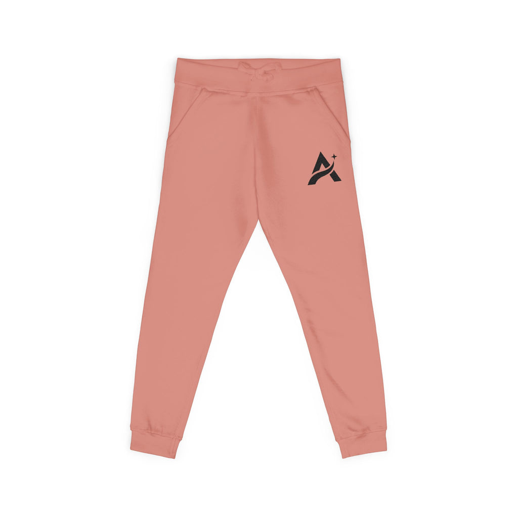 Embroidered A-Star Joggers – Minimal Logo Fleece Sweatpants
