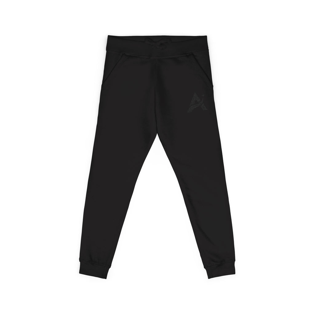 Embroidered A-Star Joggers – Minimal Logo Fleece Sweatpants
