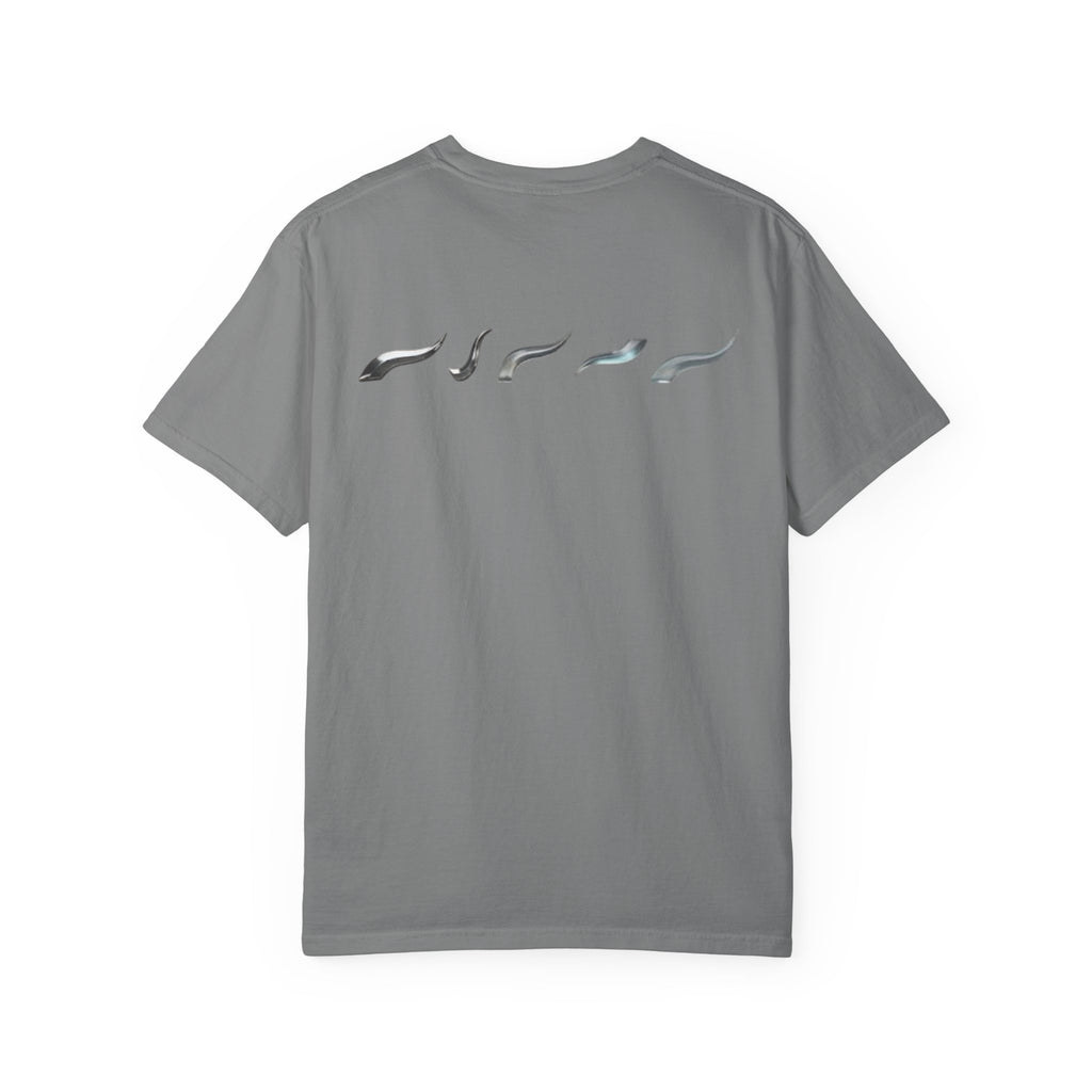 Aurora Active Logo T-Shirt — Minimal Athletic Tee with Back Wave Design