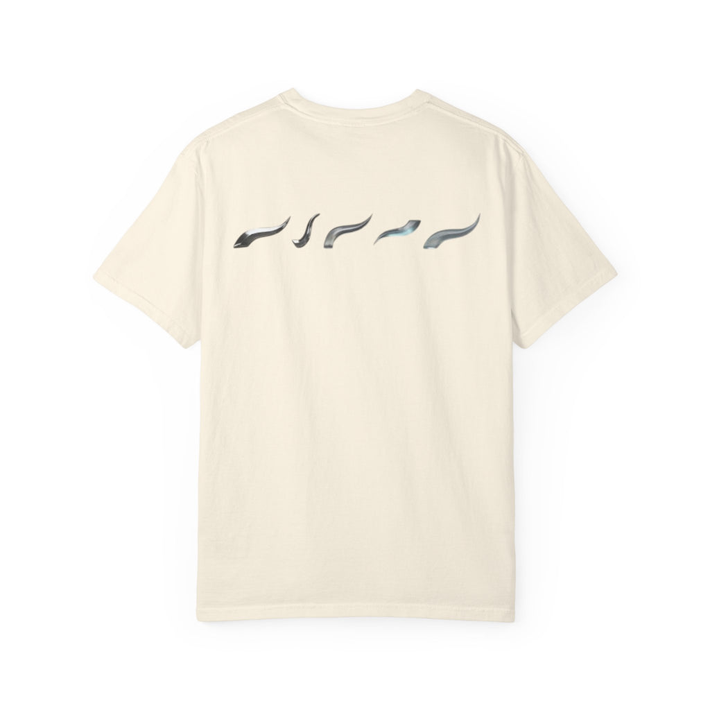 Aurora Active Logo T-Shirt — Minimal Athletic Tee with Back Wave Design