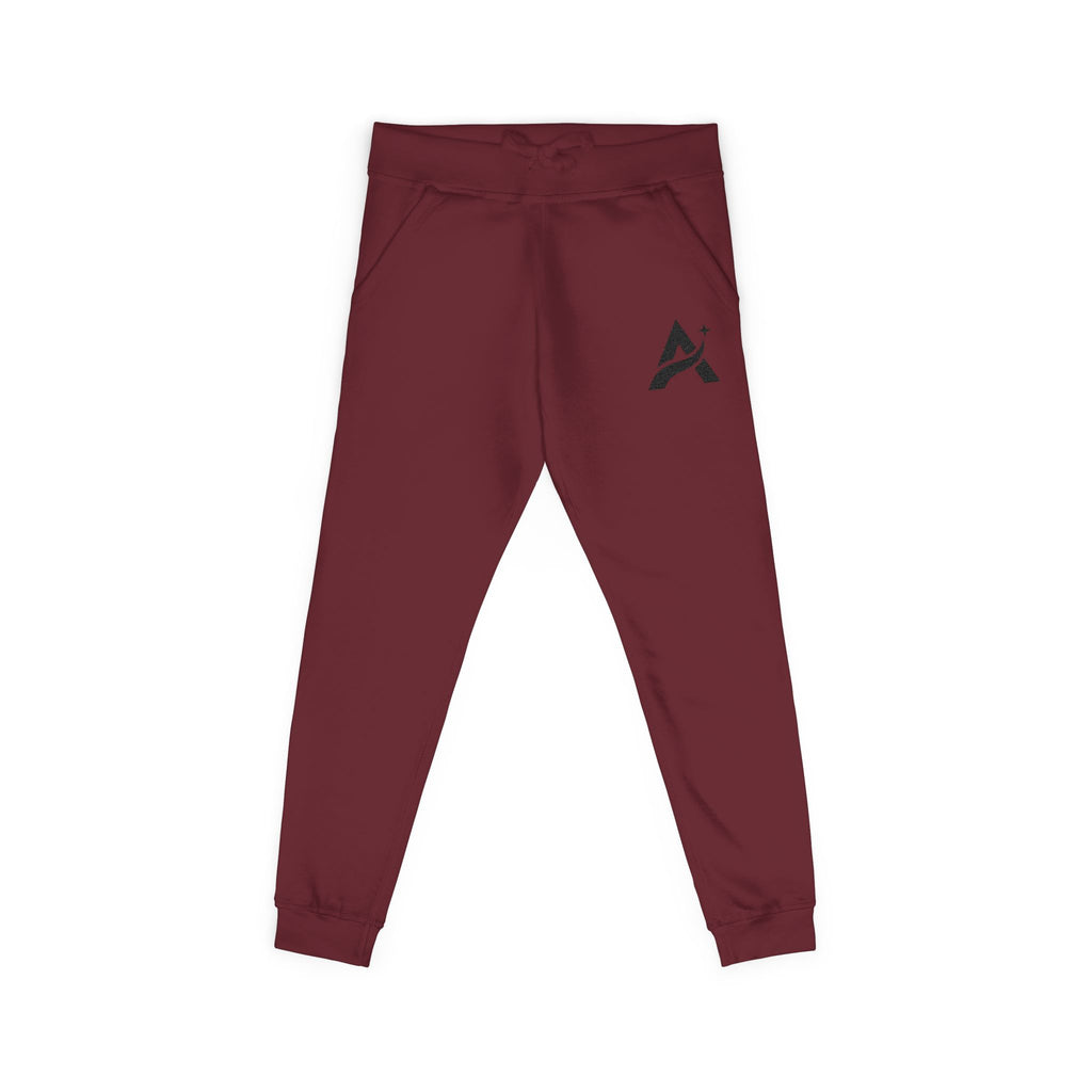 Embroidered A-Star Joggers – Minimal Logo Fleece Sweatpants