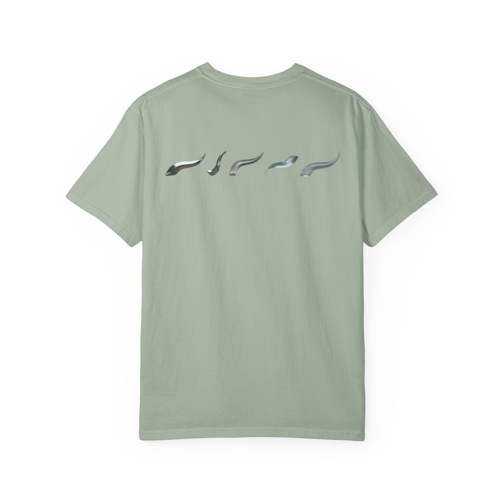 Aurora Active Logo T-Shirt — Minimal Athletic Tee with Back Wave Design