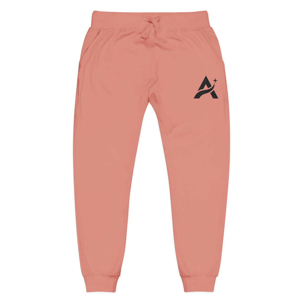 Embroidered A-Star Joggers – Minimal Logo Fleece Sweatpants