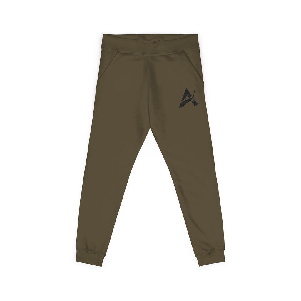 Embroidered A-Star Joggers – Minimal Logo Fleece Sweatpants