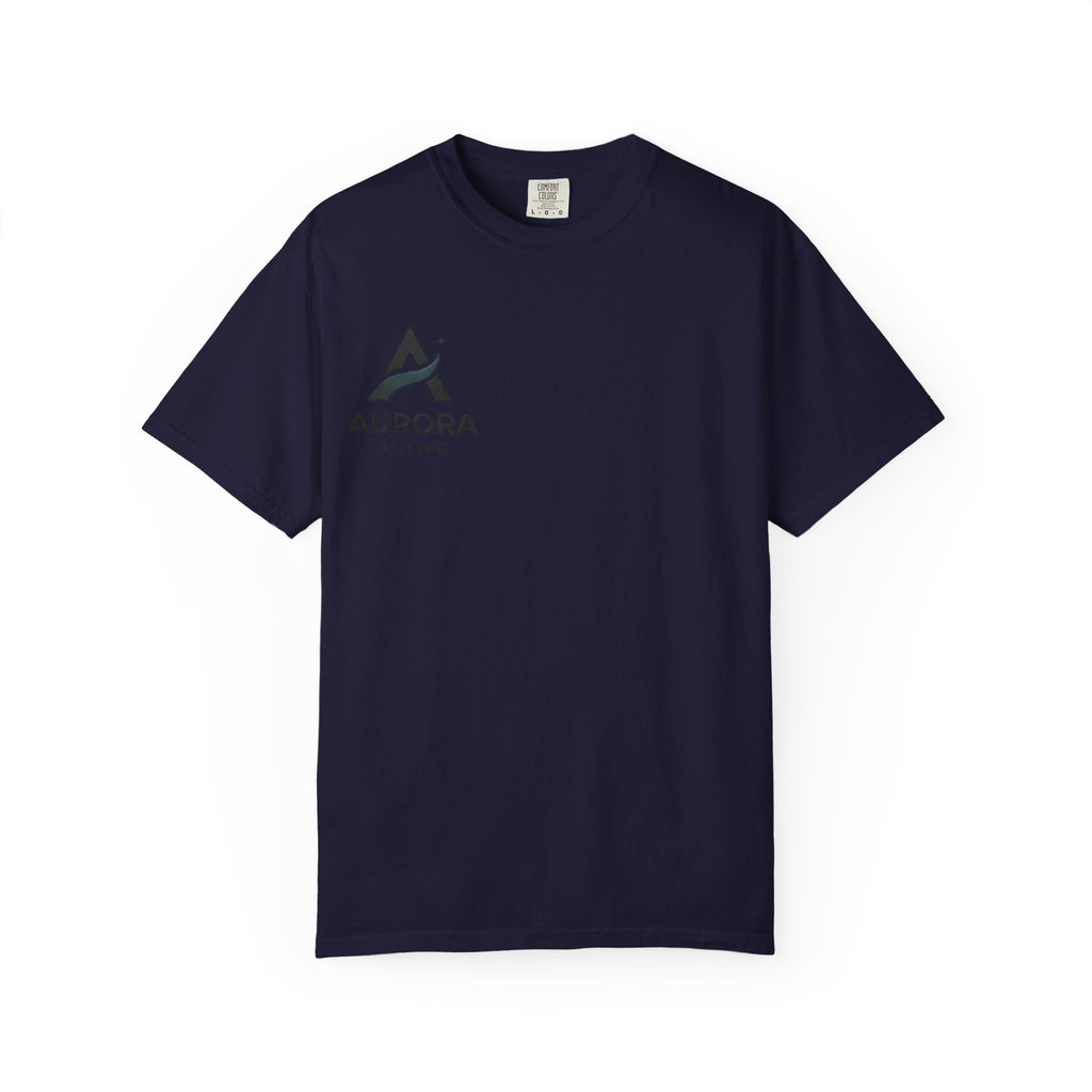 Aurora Active Logo T-Shirt — Minimal Athletic Tee with Back Wave Design