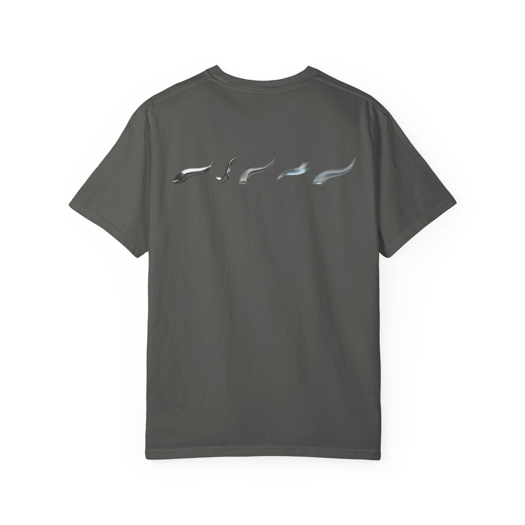 Aurora Active Logo T-Shirt — Minimal Athletic Tee with Back Wave Design