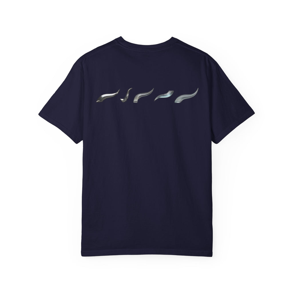 Aurora Active Logo T-Shirt — Minimal Athletic Tee with Back Wave Design