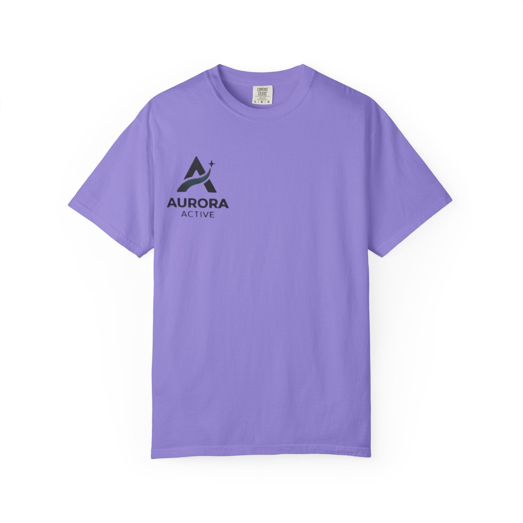 Aurora Active Logo T-Shirt — Minimal Athletic Tee with Back Wave Design